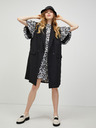 Vero Moda Weißes und schwarzes geblümtes Kleid mit Ballonärmeln VERO MODA Lydia