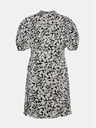 Vero Moda Weißes und schwarzes geblümtes Kleid mit Ballonärmeln VERO MODA Lydia