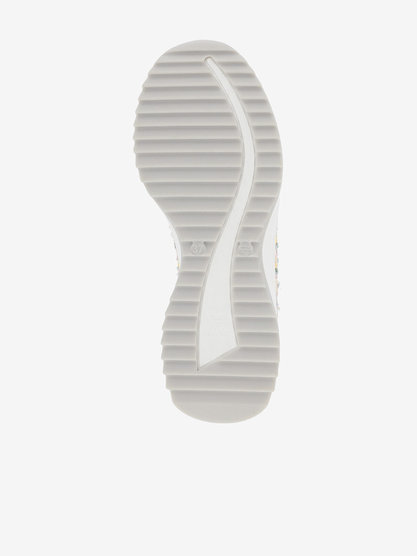 Rieker Weiße Damen-Slipper Rieker