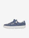 Rieker Blaue Damen Turnschuhe aus Wildleder Rieker