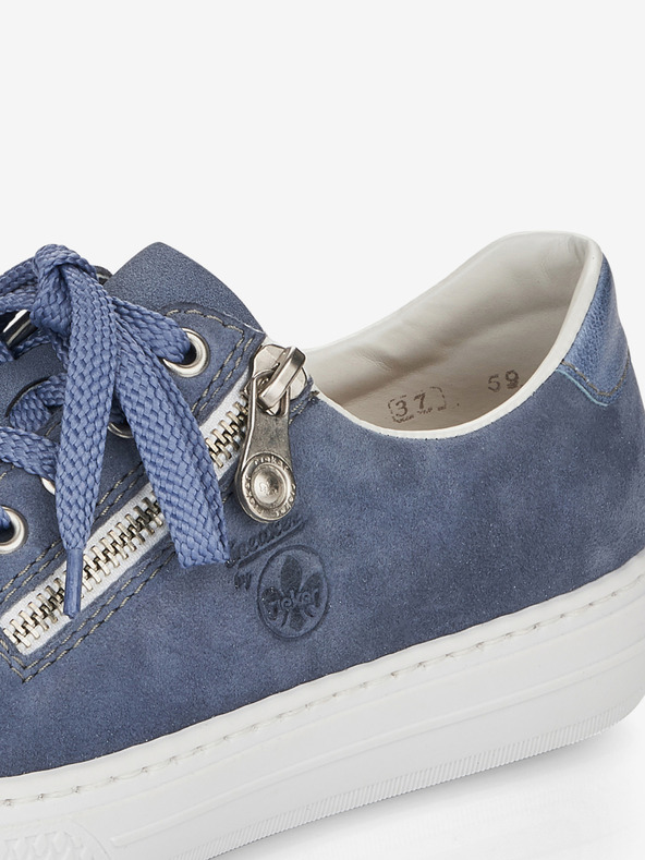 Rieker Blaue Damen Turnschuhe aus Wildleder Rieker