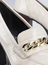 Rieker Cremefarbene Damen Halbschuhe mit Absatz Rieker