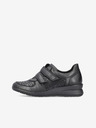 Rieker Schwarze Damen-Halbstiefel mit Lederdetails Rieker