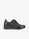 Rieker Schwarze Damen-Halbstiefel mit Lederdetails Rieker