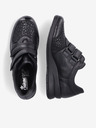 Rieker Schwarze Damen-Halbstiefel mit Lederdetails Rieker