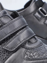 Rieker Schwarze Damen-Halbstiefel mit Lederdetails Rieker