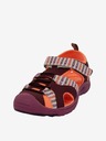 ALPINE PRO Orangefarbene und weinrote Kindersandalen ALPINE PRO White