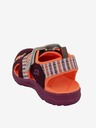 ALPINE PRO Orangefarbene und weinrote Kindersandalen ALPINE PRO White