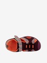 ALPINE PRO Orangefarbene und weinrote Kindersandalen ALPINE PRO White