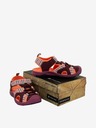 ALPINE PRO Orangefarbene und weinrote Kindersandalen ALPINE PRO White