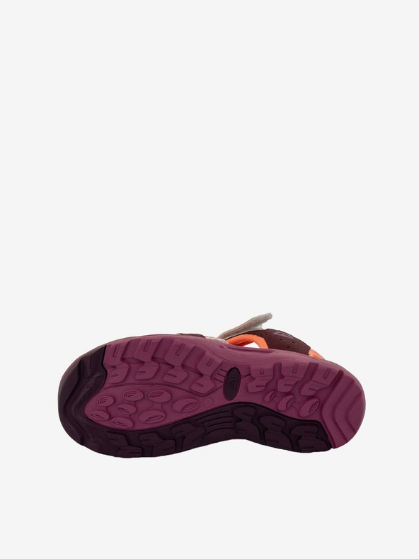 ALPINE PRO Orangefarbene und weinrote Kindersandalen ALPINE PRO White