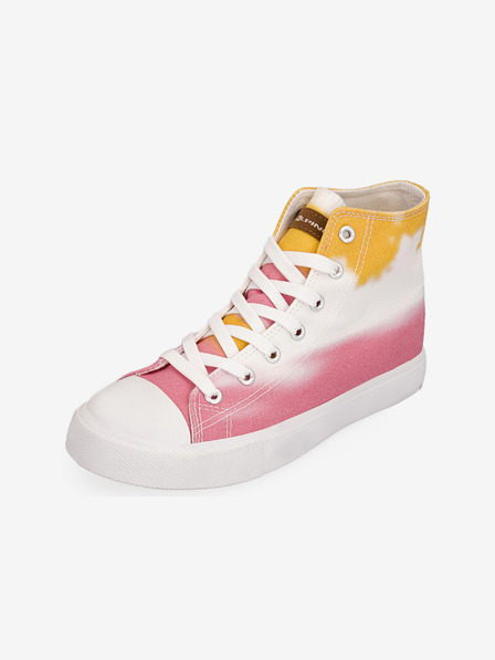 ALPINE PRO Gelbe und rosa ALPINE PRO Daira Damenschuhe