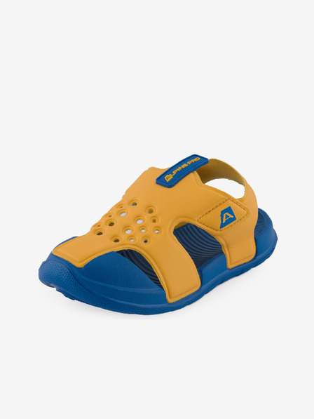 ALPINE PRO Blaue und gelbe Kinder-Sommerschuhe ALPINE PRO BREDO