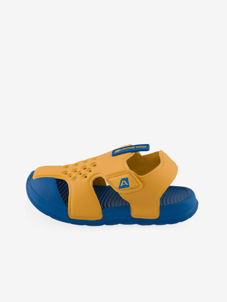 ALPINE PRO Blaue und gelbe Kinder-Sommerschuhe ALPINE PRO BREDO