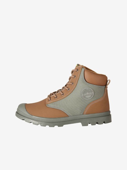 NAX Braune und graue Herren-Winterstiefeletten NAX Ganic