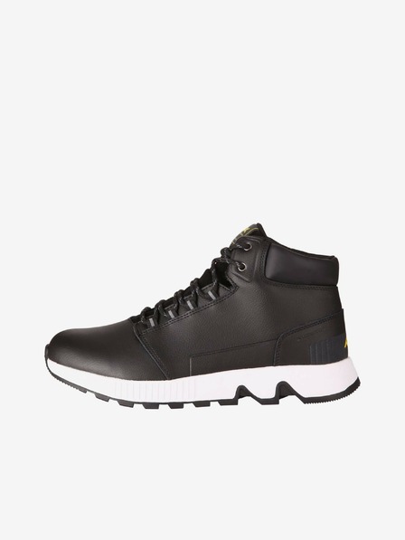 NAX Schwarze Herren-Winterstiefeletten aus Leder NAX Jekt