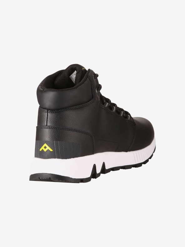 NAX Schwarze Herren-Winterstiefeletten aus Leder NAX Jekt