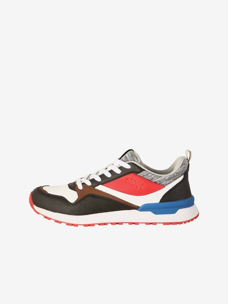 NAX Weiße und rote Herren-Turnschuhe NAX NOFAD
