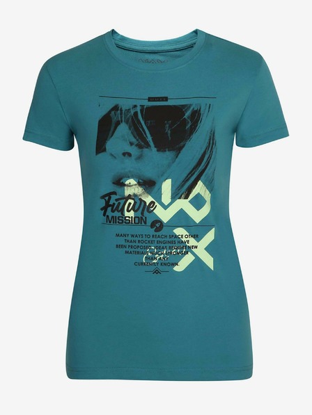 NAX Dunkelgrünes Damen-T-Shirt NAX SEDOLA