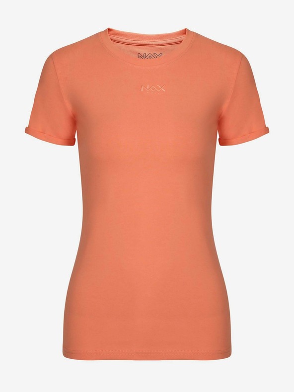 NAX Orangefarbenes Damen-T-Shirt NAX NAVAFA