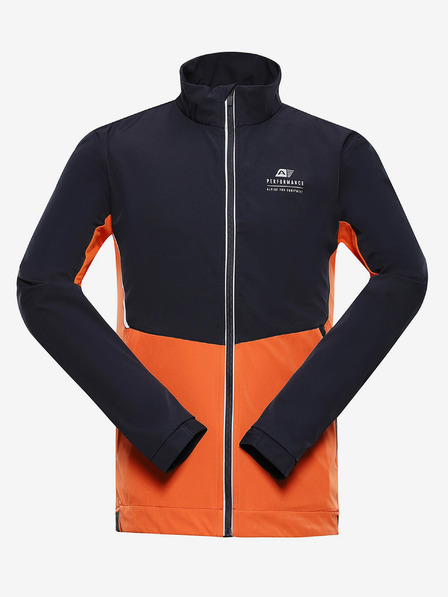 ALPINE PRO Blau-orangefarbene Herren-Softshell-Jacke ALPINE PRO TYCH