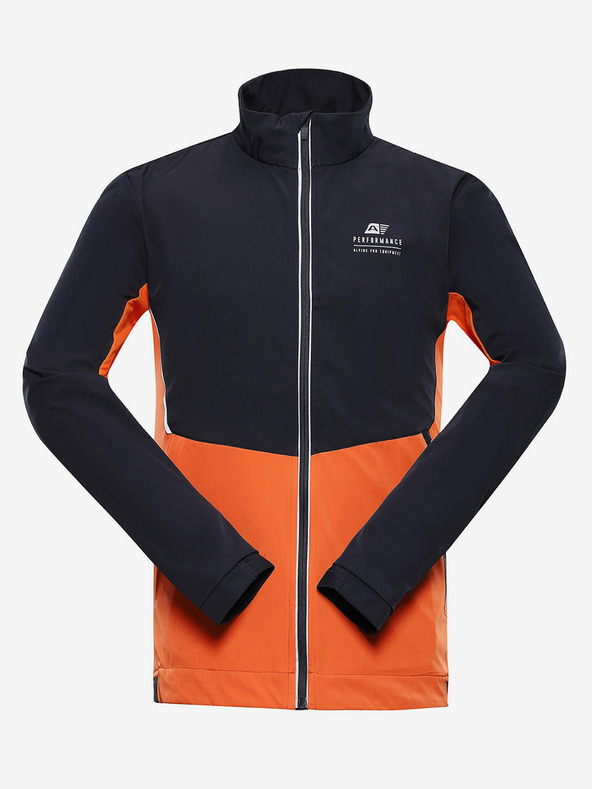 ALPINE PRO Blau-orangefarbene Herren-Softshell-Jacke ALPINE PRO TYCH