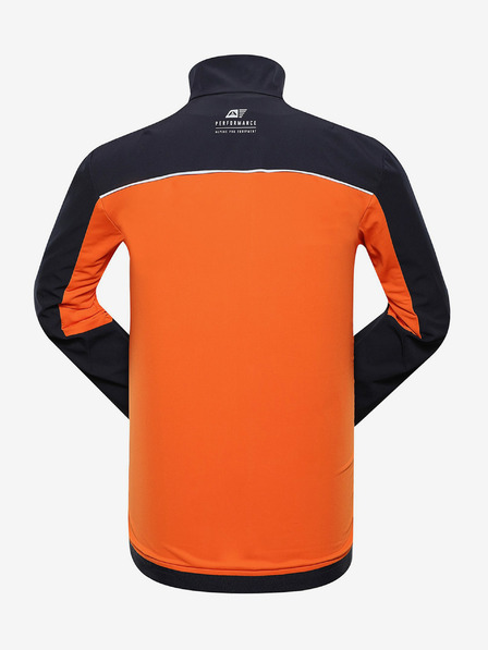 ALPINE PRO Blau-orangefarbene Herren-Softshell-Jacke ALPINE PRO TYCH