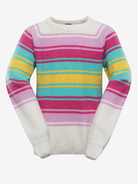 NAX Gestreifter Kinder-Pullover nax NAX NORDO beige