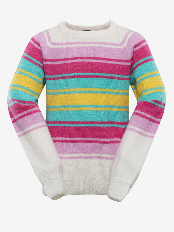 NAX Gestreifter Kinder-Pullover nax NAX NORDO beige