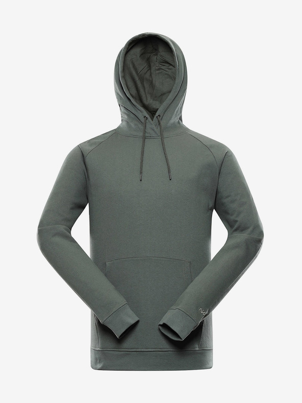 NAX Grüner Herren-Basic-Kapuzenpullover NAX Geoc