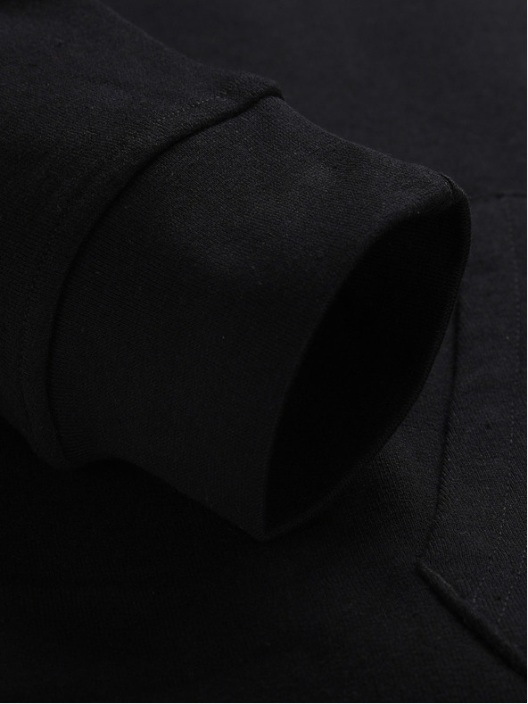 NAX Schwarzer Herren-Basic-Kapuzenpullover NAX Geoc