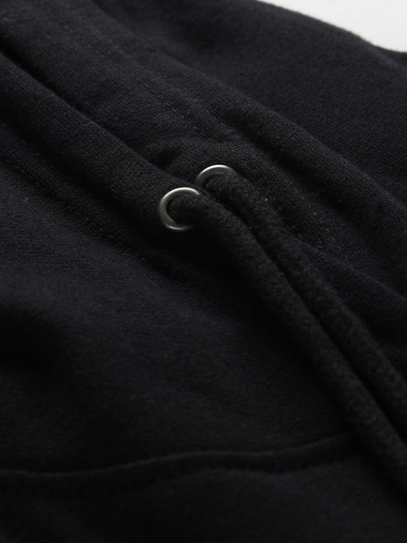 NAX Schwarzer Herren-Basic-Kapuzenpullover NAX Geoc