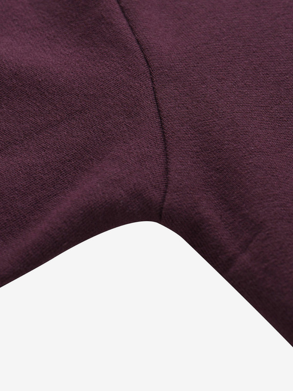 NAX Burgunderfarbener Damen-Kapuzenpullover NAX Geoca