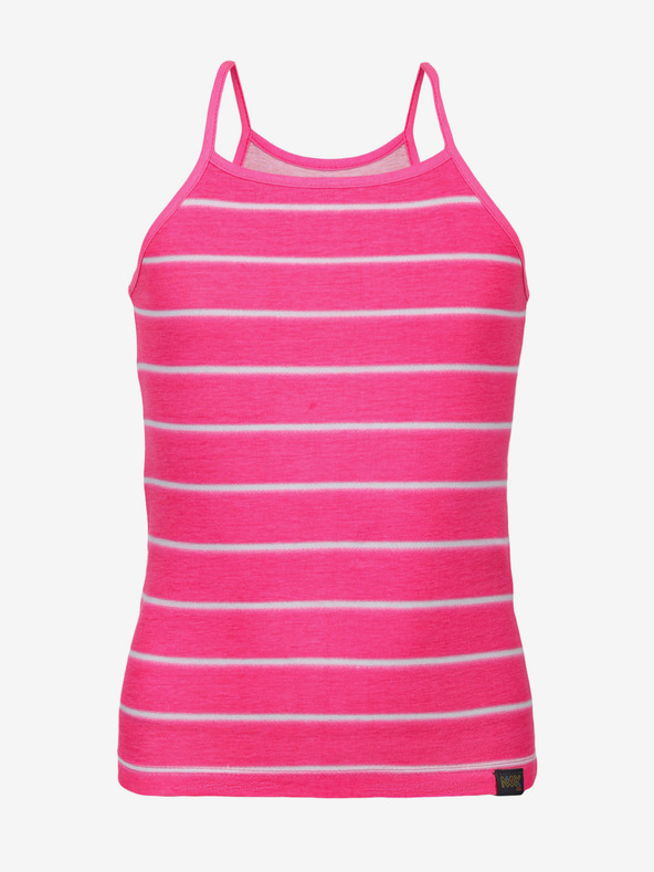 NAX Dunkelrosa gestreiftes Tank-Top für Mädchen NAX Burgo