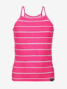 NAX Dunkelrosa gestreiftes Tank-Top für Mädchen NAX Burgo