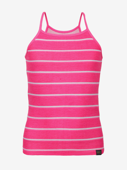NAX Dunkelrosa gestreiftes Tank-Top für Mädchen NAX Burgo