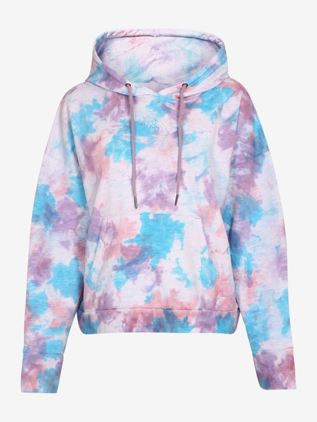 NAX Blau und lila gemusterter Kapuzenpullover für Frauen NAX Werfa