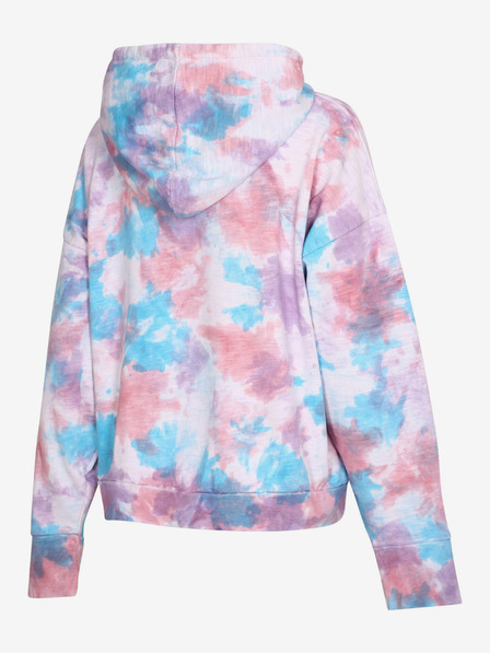 NAX Blau und lila gemusterter Kapuzenpullover für Frauen NAX Werfa