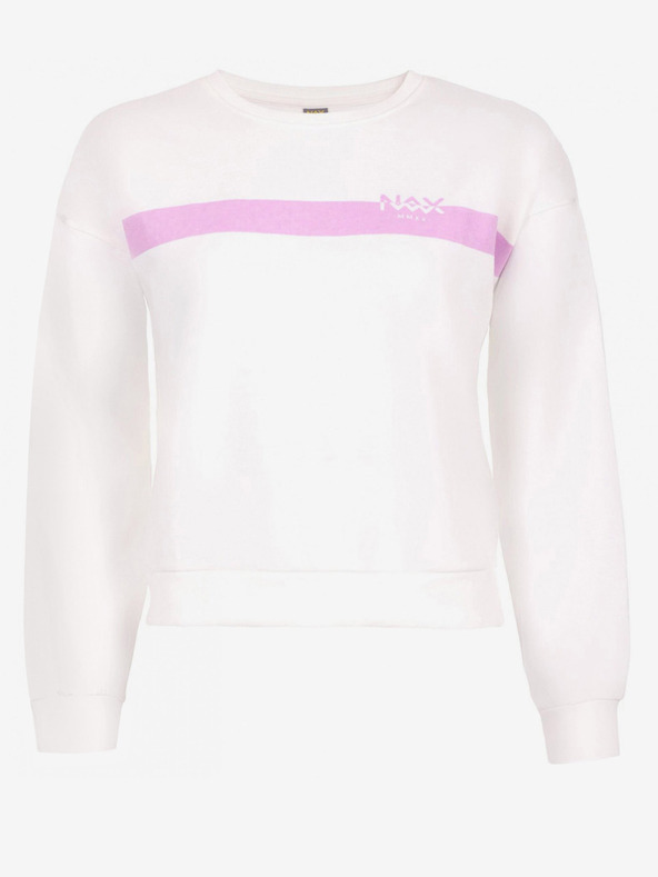 NAX Rosa und weißes Damen-Sweatshirt NAX Sedona