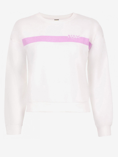NAX Rosa und weißes Damen-Sweatshirt NAX Sedona