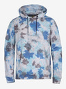 NAX Grau und blau gemusterter Herren-Kapuzenpullover NAX Zenur