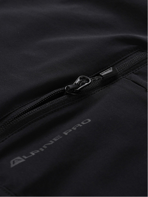 ALPINE PRO Schwarze Herren-Softshell-Hose ALPINE PRO Span