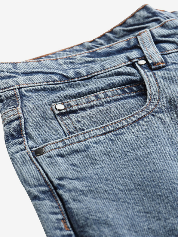NAX Blaue Damenjeans mit schmaler Passform NAX BRUWA