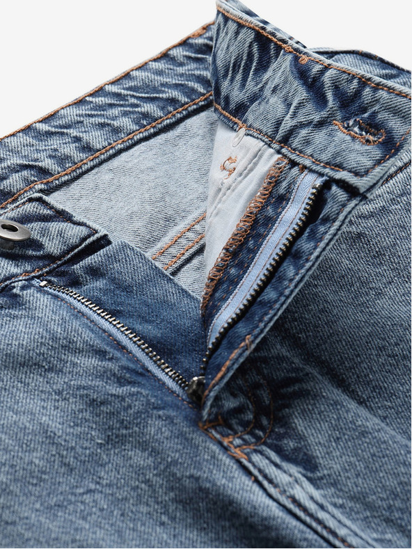 NAX Blaue Damenjeans mit schmaler Passform NAX BRUWA