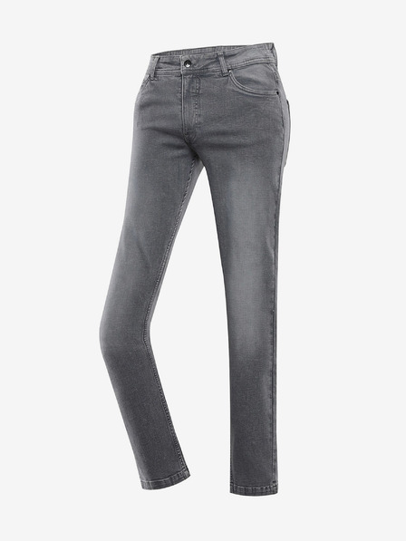 NAX Graue Slim-Fit-Jeans für Herren NAX GERW