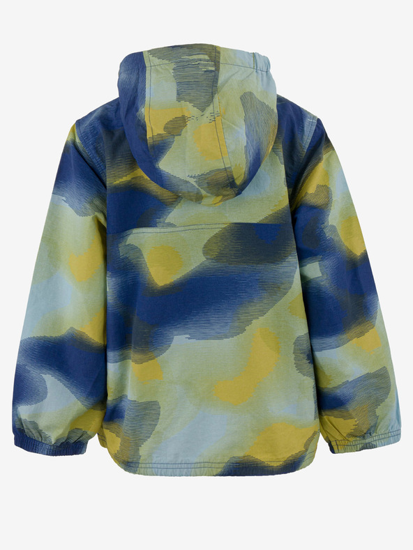 ALPINE PRO Blaugrüne wasserabweisende Kinderjacke ALPINE PRO GOZERO