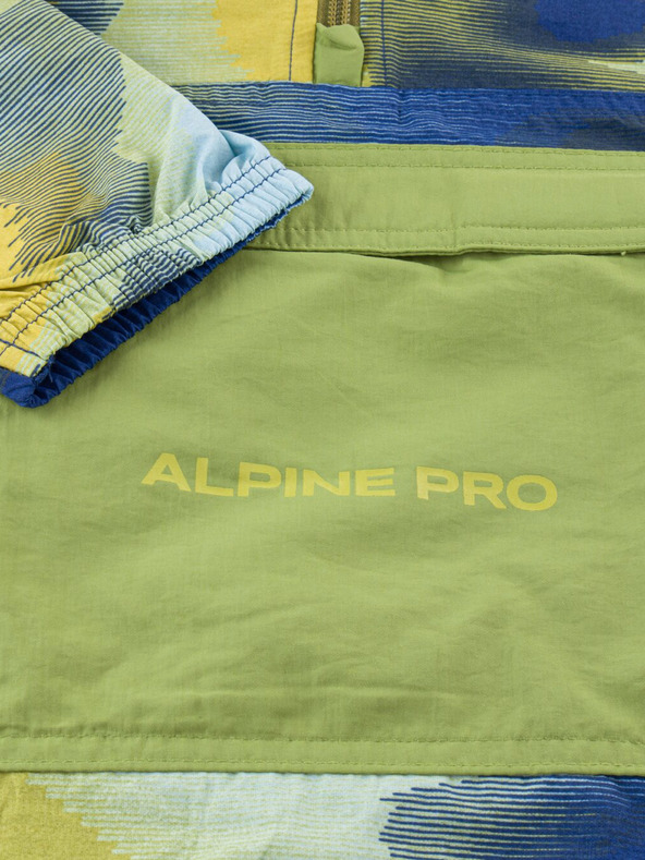 ALPINE PRO Blaugrüne wasserabweisende Kinderjacke ALPINE PRO GOZERO