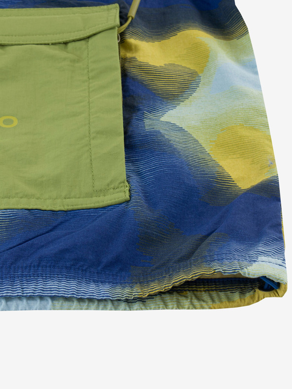 ALPINE PRO Blaugrüne wasserabweisende Kinderjacke ALPINE PRO GOZERO