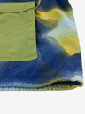 ALPINE PRO Blaugrüne wasserabweisende Kinderjacke ALPINE PRO GOZERO