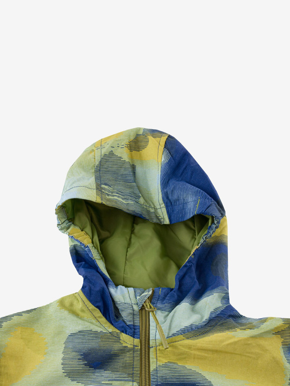 ALPINE PRO Blaugrüne wasserabweisende Kinderjacke ALPINE PRO GOZERO